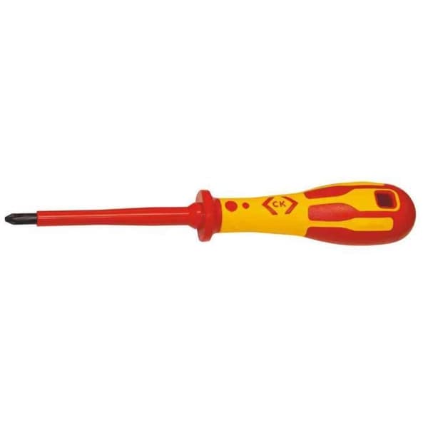 PH - C.K - Dextro standardskruvmejsel - Blad av härdat legerat stål - Isolerat handtag - 80 mm