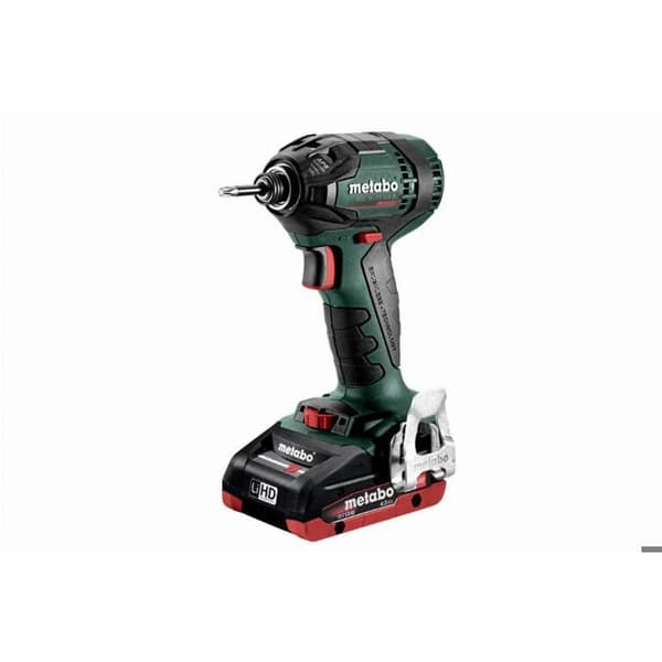 18V SSD 18 LTX 200 BL slagskruvmejsel + 2 4Ah batterier + laddare + METABOX box - METABO - 602396800