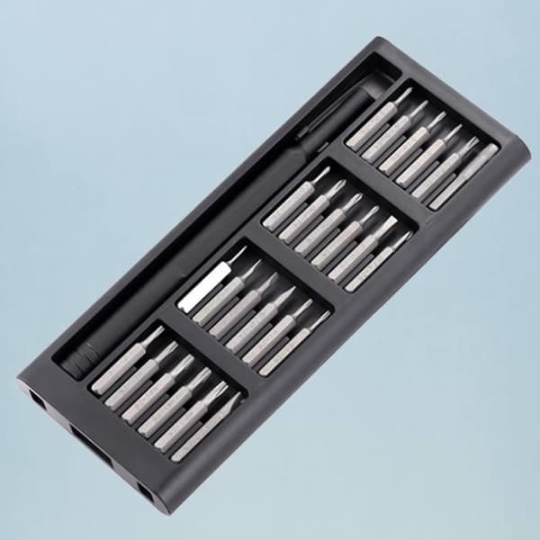 25 st/set Precisionsskruvmejselsats 25 i 1 kit S2 magnetiskt reparationsverktyg i stål för smartphone surfplatta