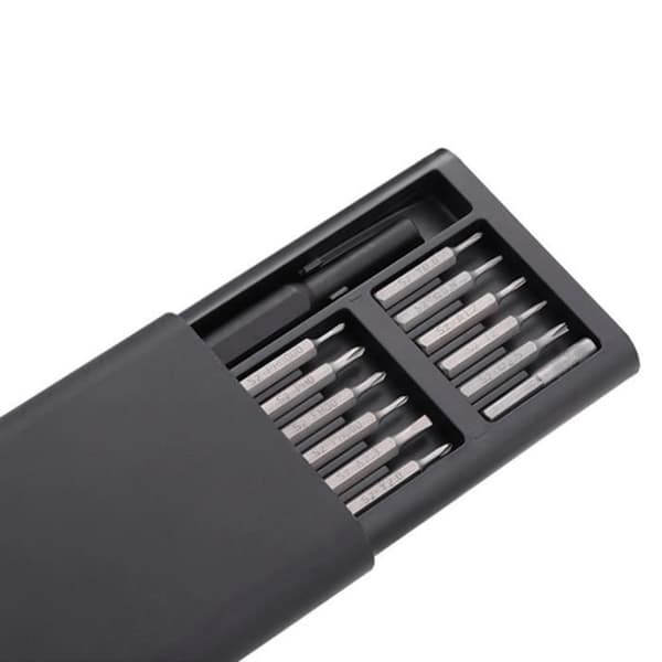 25 st/set Precisionsskruvmejselsats 25 i 1 kit S2 magnetiskt reparationsverktyg i stål för smartphone surfplatta