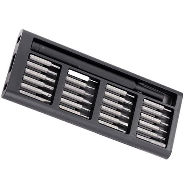 25 st/set Precisionsskruvmejselsats 25 i 1 kit S2 magnetiskt reparationsverktyg i stål för smartphone surfplatta