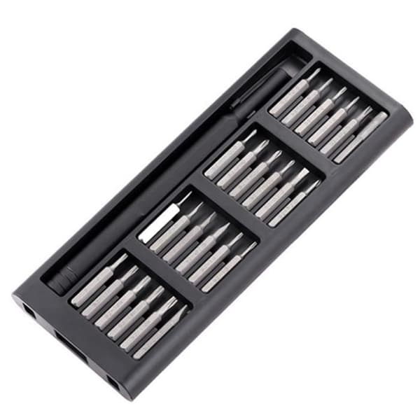 25 st/set Precisionsskruvmejselsats 25 i 1 kit S2 magnetiskt reparationsverktyg i stål för smartphone surfplatta
