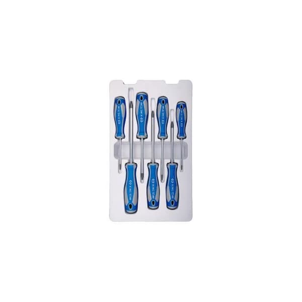 Set med 7 Torx-skruvmejslar - KING TONY - T10 till T40 - Skruvmejselsats - Torx