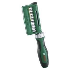Bosch 19-delt skraldeskruetrækkersæt (36 tænder, magnetisk Softgrip-bitholder, 18-delt S2-stål, snap-on-stang)