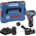 Miniatyrbillede 1 af 3: Bosch Professional GSR 12V-35 FC bore-/skruetrækker + bits + 2 batterier 12V 3,0 Ah + 1 oplader, Lboxx - 06019H3009