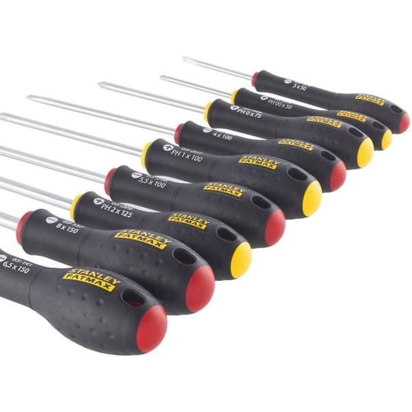 Set med 10 skruvmejslar - STANLEY FATMAX - FMHT65439-0 - Elektriker + Mekaniker + Phillips + Testare