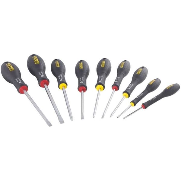 Set med 10 skruvmejslar - STANLEY FATMAX - FMHT65439-0 - Elektriker + Mekaniker + Phillips + Testare