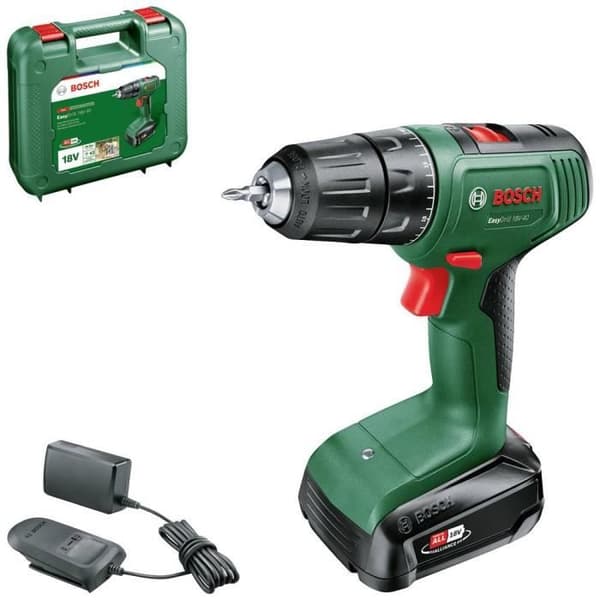 Bosch EasyDrill 18V-40 bore-/skruemaskine (+1x 2,0Ah batteri) + 1xAL 18V-20 oplader