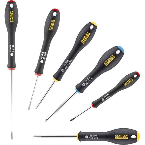 Set med 6 precisionsskruvmejslar - STANLEY FATMAX - 0-65-492