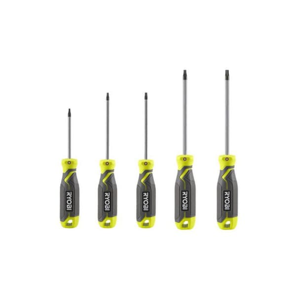 Set med 5 RYOBI Torx magnetiska skruvmejslar - RHSDST5