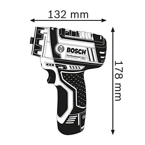 Akkuporakone/ruuvinväännin GSR 12V-15FC + L-BOXX 102 + poraistukka GFA 12-B + (ilman akkua ja laturia) - 06019F6002
