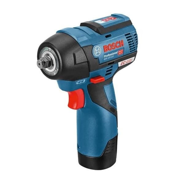 Bosch Professional GDS 12V-115 slagnøgle + 2 x 3,0 Ah batterier + L-BOXX - 06019E0103