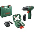 Miniatyrbillede 1 af 2: Bosch EasyDrill 1200 boremaskine med 2 batterier. 1 oplader. kuffert med bits