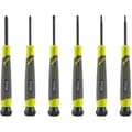 Miniatyrbild 1 av 6: Set med 6 precisionsskruvmejslar - RYOBI - SL1, SL2, SL3, PH1, PH0, SL2