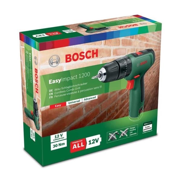BOSCH Akku-slagboremaskine - EasyImpact 1200 Kun værktøj