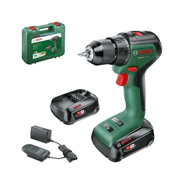 UniversalDrill 18V-60 (2 x 2,0 Ah) + AL 18V-20 porakone/ruuvinväännin