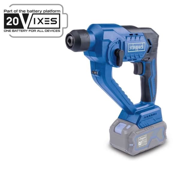 Akkuporakone C-RHD130-X - 1,3 J 6000 iskua/min + poranterät, tarvikkeet, laukku - SCHEPPACH 20V IXES - ilman akkua tai laturia