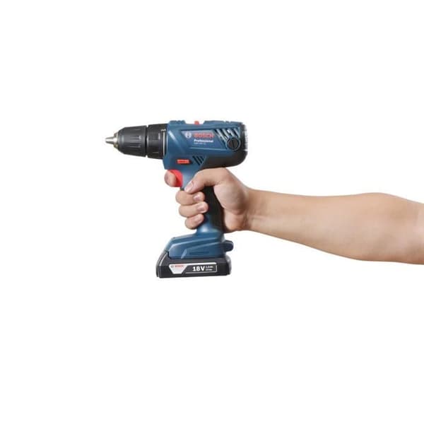 Bosch GSR 18V-21 akkuporakone/ruuvinväännin + 2 x 2Ah akkua + laturi + L-BOXX-laukku - BOSCH - 06019H1008