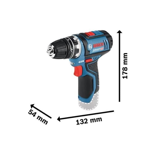 GSR 12V-15 skruemaskine/boremaskine + Bosch professionelt håndværktøj