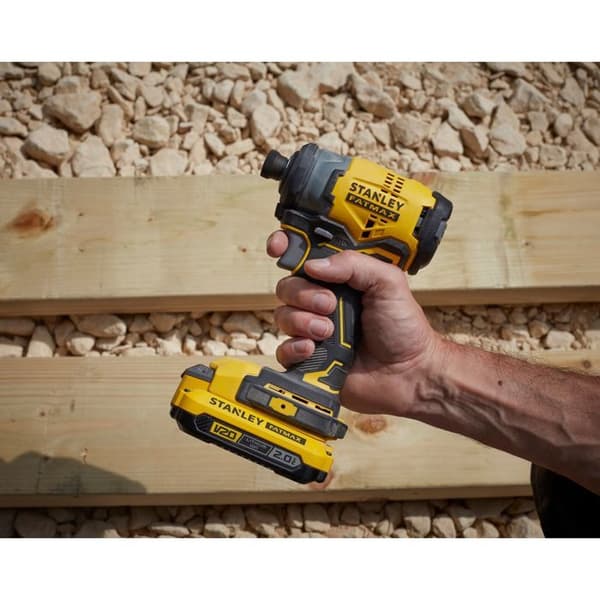Slagskruetrækker - STANLEY FATMAX V20 - SFMCF820D2K-QW - 190 Nm Børsteløs - Lithium 18V - 2 Batterier 2Ah