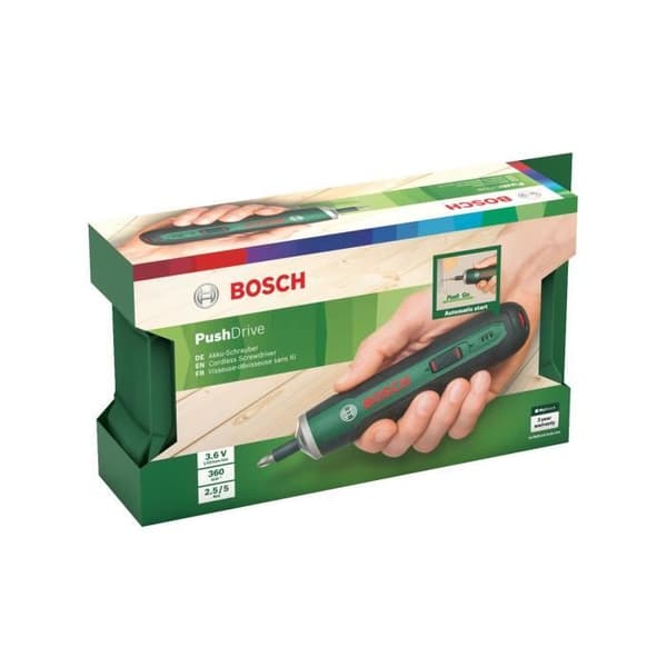 BOSCH Akku-skruetrækker PushDrive - Lithium-ion-batteri