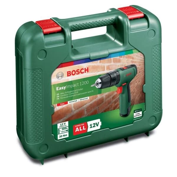 Bosch akku-slagboremaskine - EasyImpact 1200 (Leveres med 1 x 18V-1,5Ah batteri + oplader)