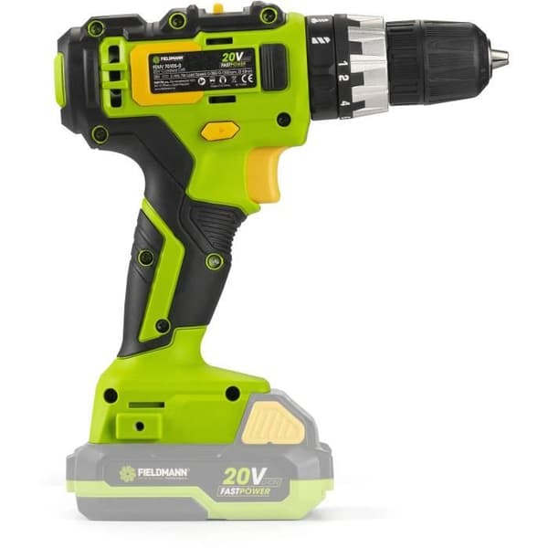 Sladdlös slagborrmaskin - FIELDMANN - 20V - 35 Nm - Ergonomisk och lätt