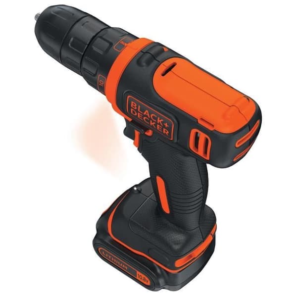 BLACK+DECKER BDCDD12KB-QW 12V Akku Skruetrækker med 2 x 1,5 Ah Batterier og Oplader