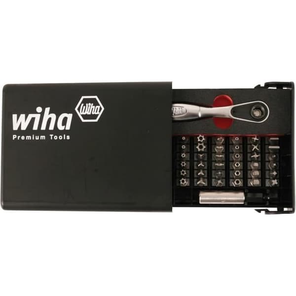 Wiha 38-delars säkerhetsspjutsats med reversibelt hylsnyckel 14