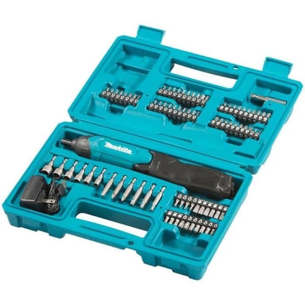 3,6V 4,5Nm skruvmejsel + batteri + USB-kabel + tillbehörssats + plastfodral - MAKITA - DF001DW