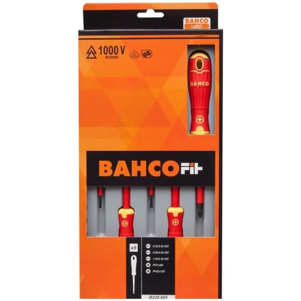 BAHCO skruvmejselsats 5 delar B220.005