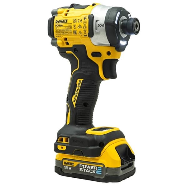 3 hastigheter 18V 282Nm XR slagskruvmejsel - DEWALT - med 2 18V 1,7Ah batterier - laddare - TSTAK - DCF860E2T-QW