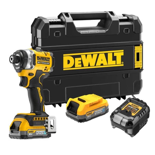 3 hastigheter 18V 282Nm XR slagskruvmejsel - DEWALT - med 2 18V 1,7Ah batterier - laddare - TSTAK - DCF860E2T-QW