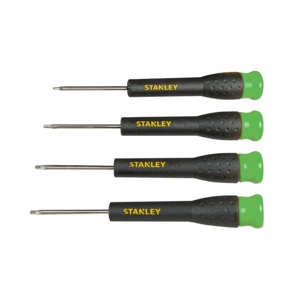 Set med 4 Torx-skruvmejslar STANLEY STHT0-62630 - Kromvanadinstål - Ergonomiskt handtag