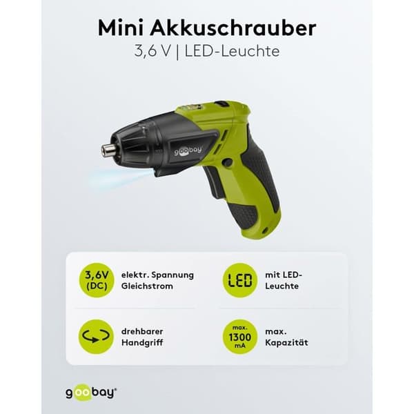 fixpoint Professional sladdlös skruvmejsel 3,6 V insexskruv