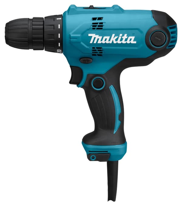 Makita DF0300 borrmaskin 1500 varv/min Nyckelfri 1,2 kg Svart, Blå