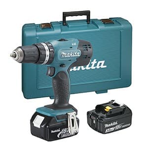 Makita DHP453RFE boremaskine Nøglefri Sort, Blå 1,8 kg