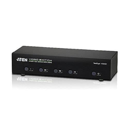 Aten VS0401-AT-G 4 Port VGA Switch Svart