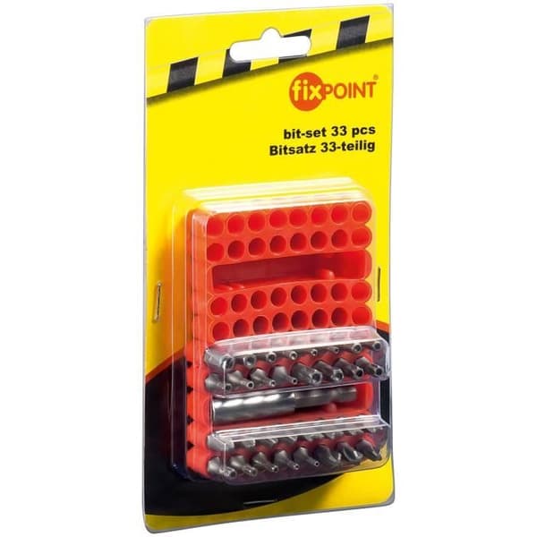FIXPOINT 43034 33-delad magnetisk skruvmejselsats