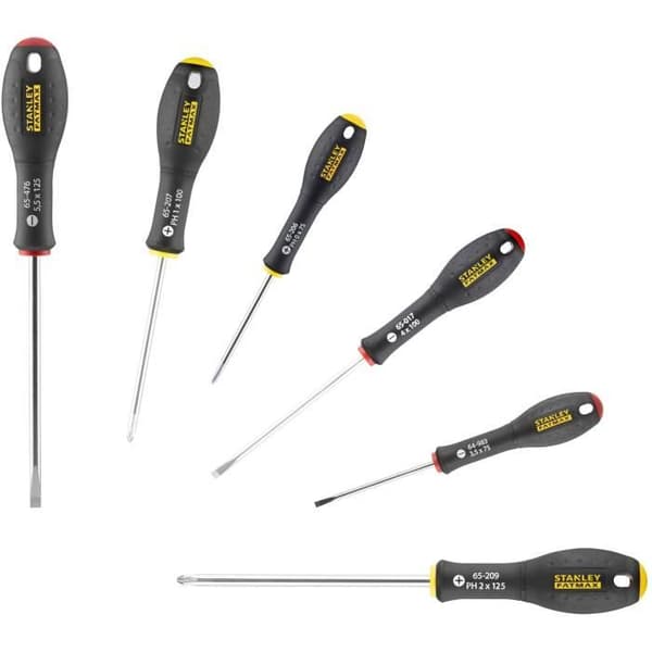 6-delat skruvmejselsats - STANLEY FATMAX - FMHT0-62626 - Elektriker + Phillips