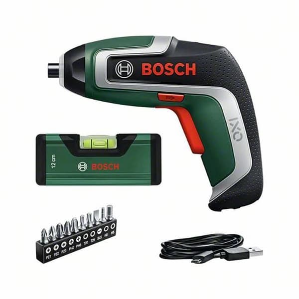 Batteridriven skruvdragare - Bosch - IXO 7 Nivåset - Batteri 2 Ah - Grön - 6 mm