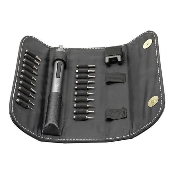 Elektrisk precisionsskruvmejsel - sladdlös - 4 mm - 0,35 N·m - 2 batterier - Vit
