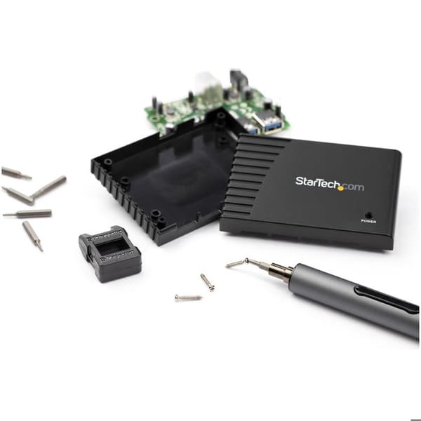 Elektrisk precisionsskruvmejsel - sladdlös - 4 mm - 0,35 N·m - 2 batterier - Vit