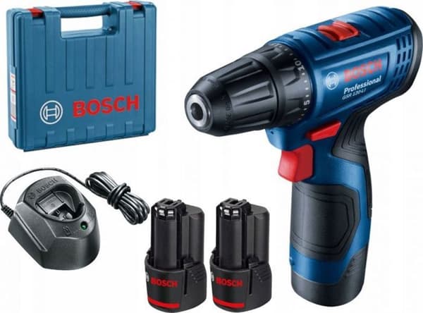 Skruvdragare - lösdragare Bosch - 06019G8000 - Borrskruvdragare GSR 120-LI 12 V med 2 batterier på 2 Ah ()