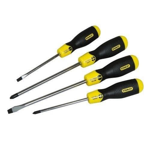 Stanley CUSH GRIP Skruvmejselset PAR/FLD/PH 4 delar Import Storbritannien - STA065013