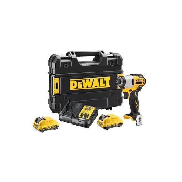 Trådlös slagnattdrivare - DEWALT - XR 12V - 2Ah Li-Ion - Borstlös - 3 hastigheter