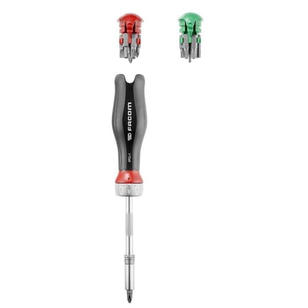 PROTWIST® spärrbitshållare skruvmejsel med 15 skruvbits - FACOM - ATCL.1PB