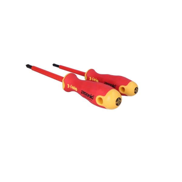 Set med två FELO Ergonic VDE-skruvmejslar plus/minus Z1/Z2