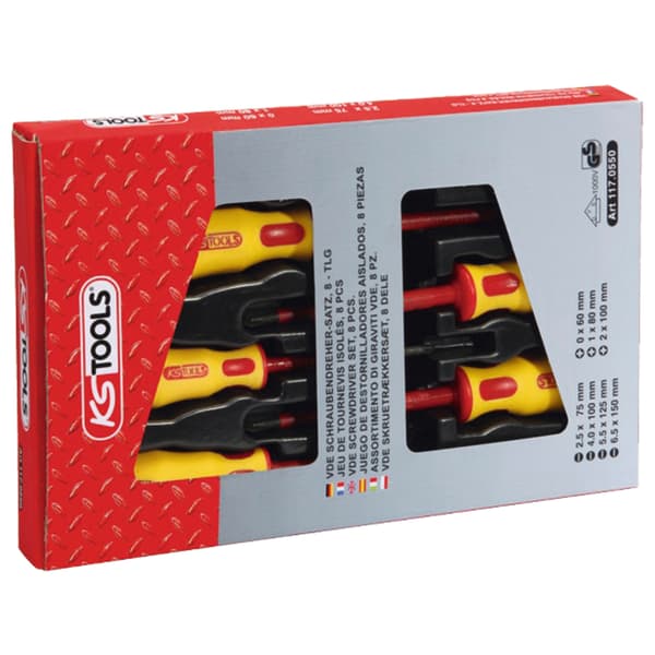 ERGOTORQUE VDE -ruuvimeisselisarja 8-osainen, PH+ura