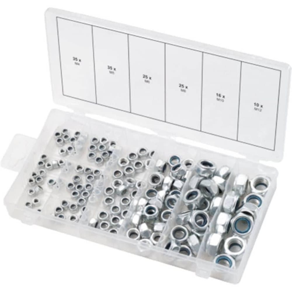 KS Tools Selvlåsende muttere 146 stk M4-12